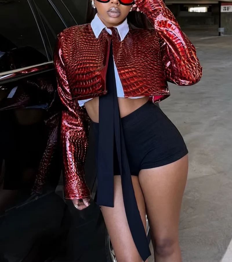 SNAKEBITE CROP JACKET