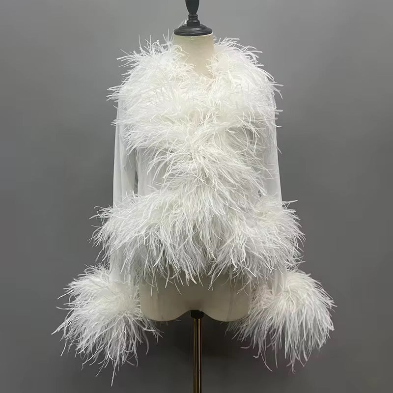 FLARE | CUSTOM OSTRICH FEATHER TOP | PRE-ORDER
