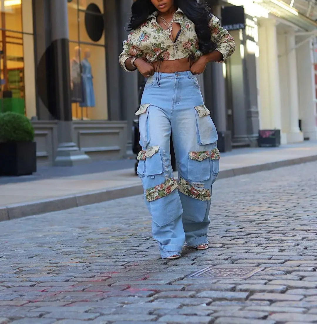 BLOSSOM | DENIM SET