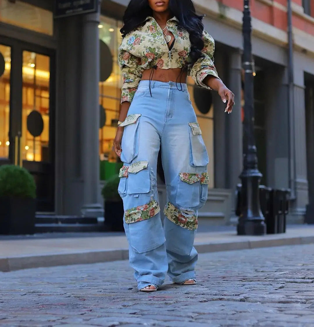 BLOSSOM | DENIM SET