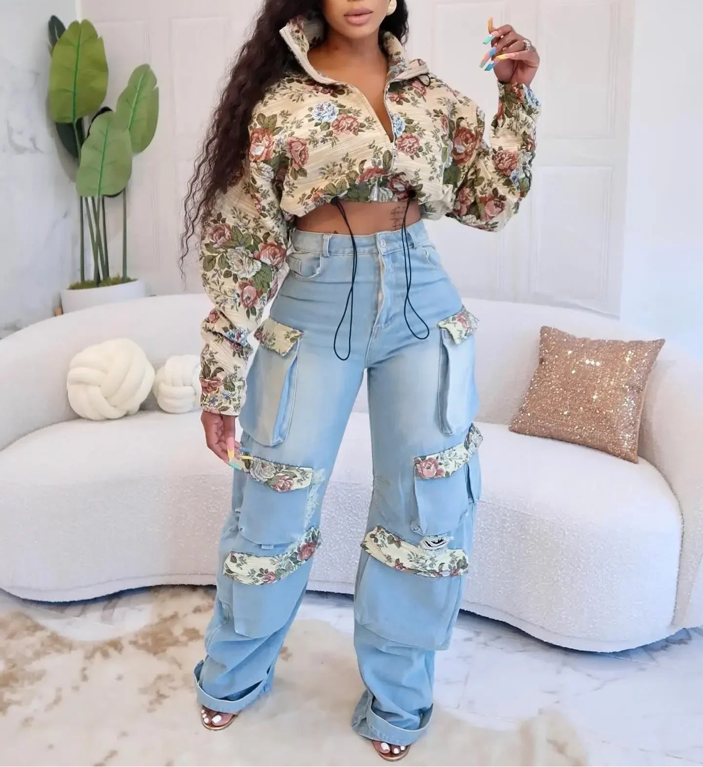 BLOSSOM | DENIM SET