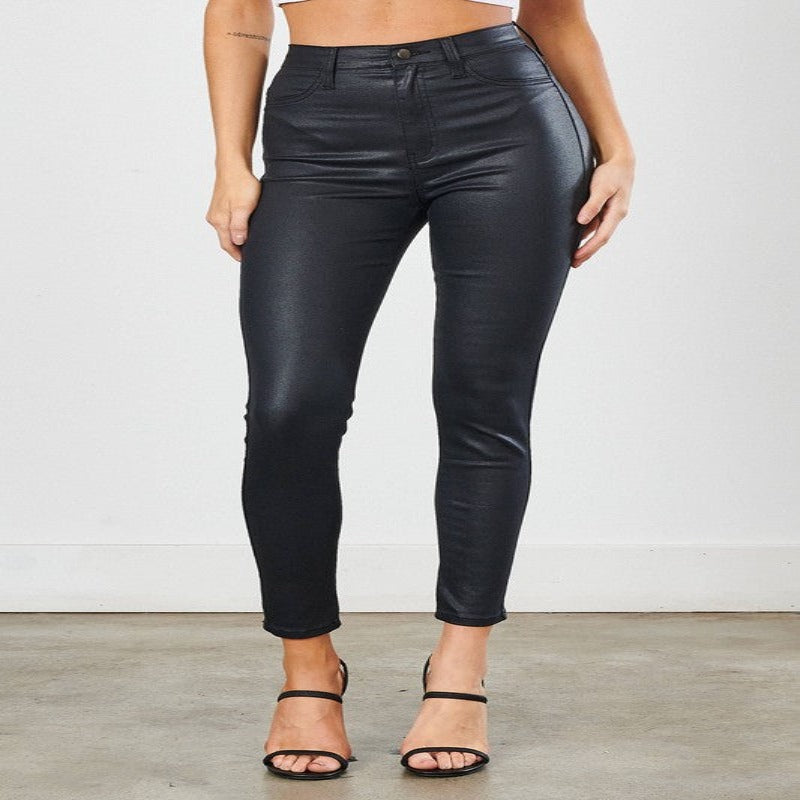 Coated Black Skinny - MAYPurpleCollection