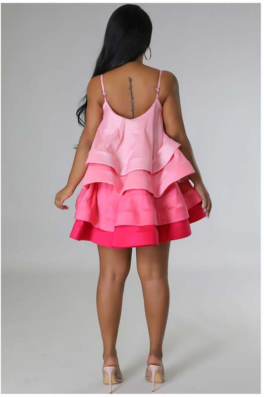 Whimsy Ruffle Dress| PINK  ***PRE-ORDER***