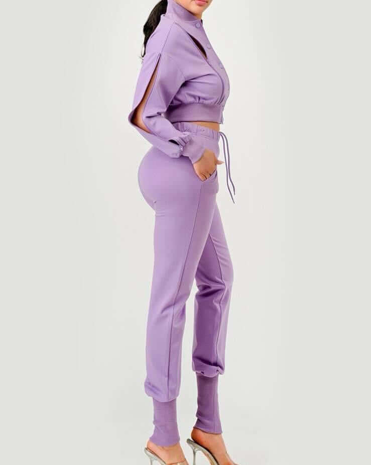 Twist Jogger Set/ Lavender           **PRE-ORDER**