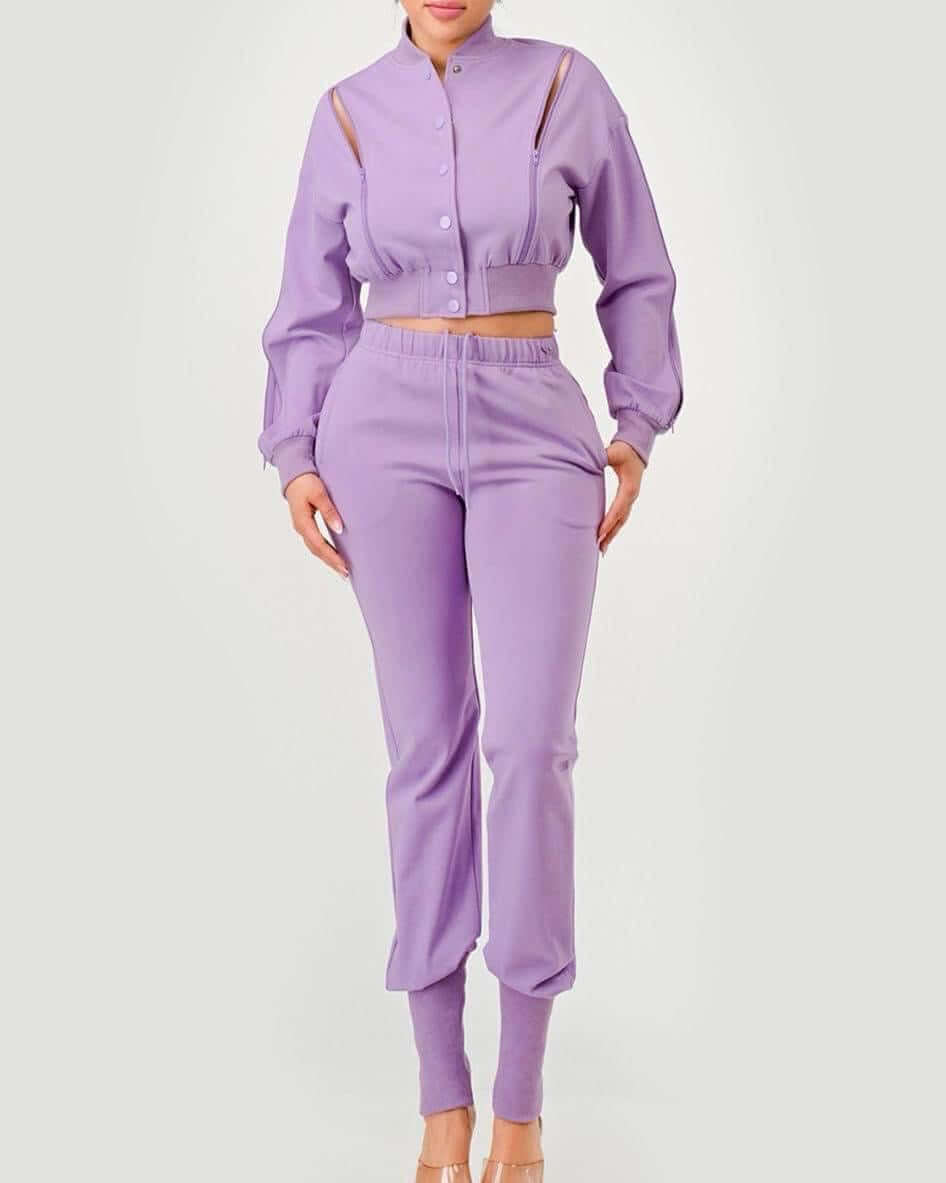 Twist Jogger Set/ Lavender           **PRE-ORDER**