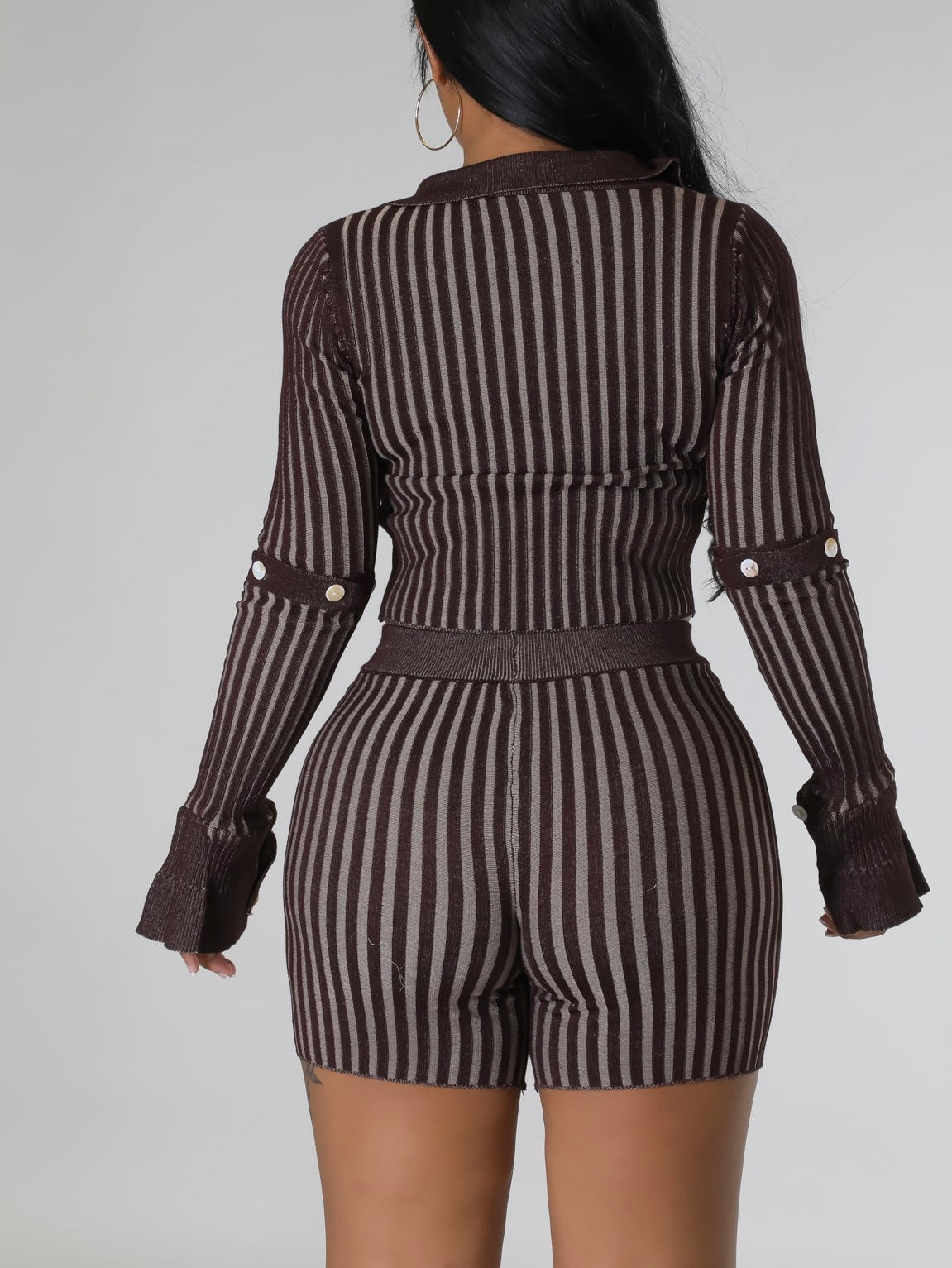 Playful Stripes Short Set ***PRE-ORDER*** - MAYPurpleCollection