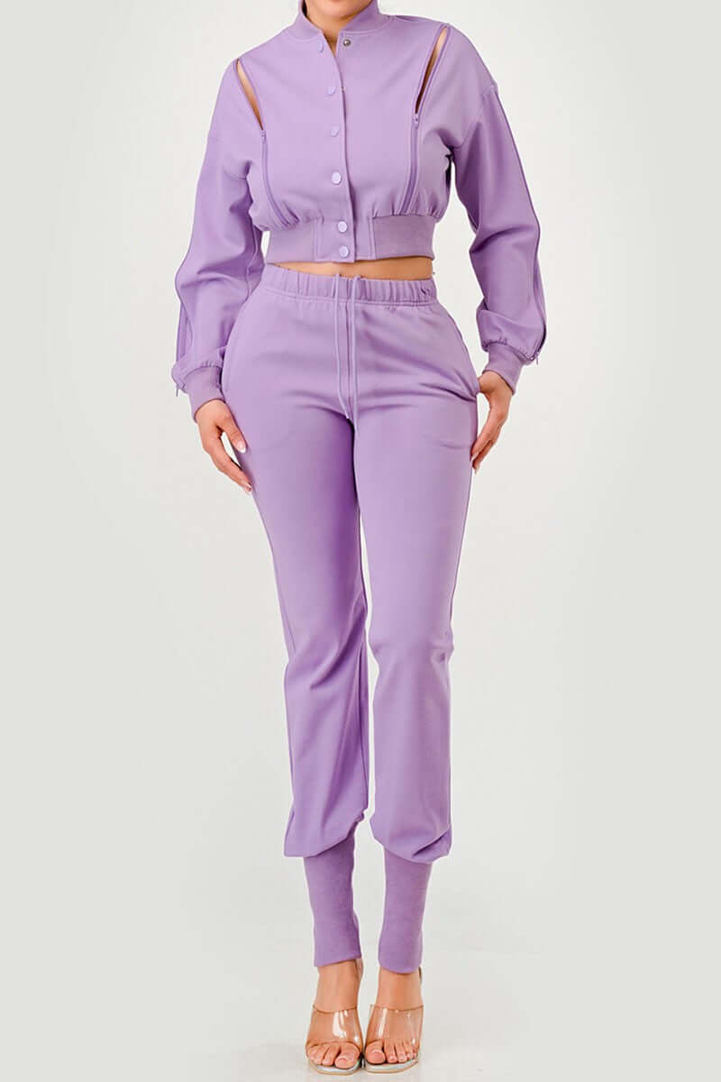 Twist Jogger Set/ Lavender           **PRE-ORDER**