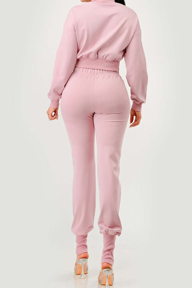 Twist Jogger Set/ Lt Pink  **PRE-ORDER**