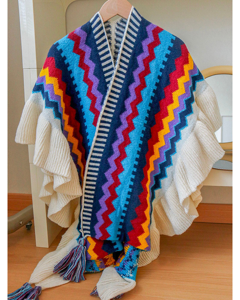 Wrap Me Rainbow Cardigan - MAYPurpleCollection