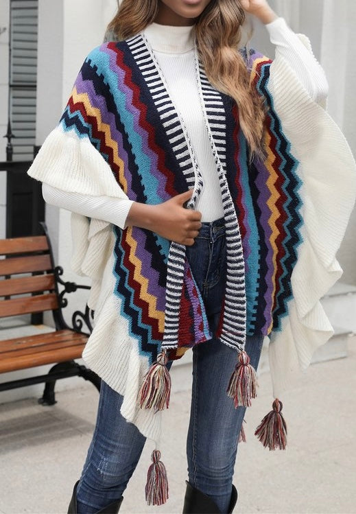 Wrap Me Rainbow Cardigan - MAYPurpleCollection