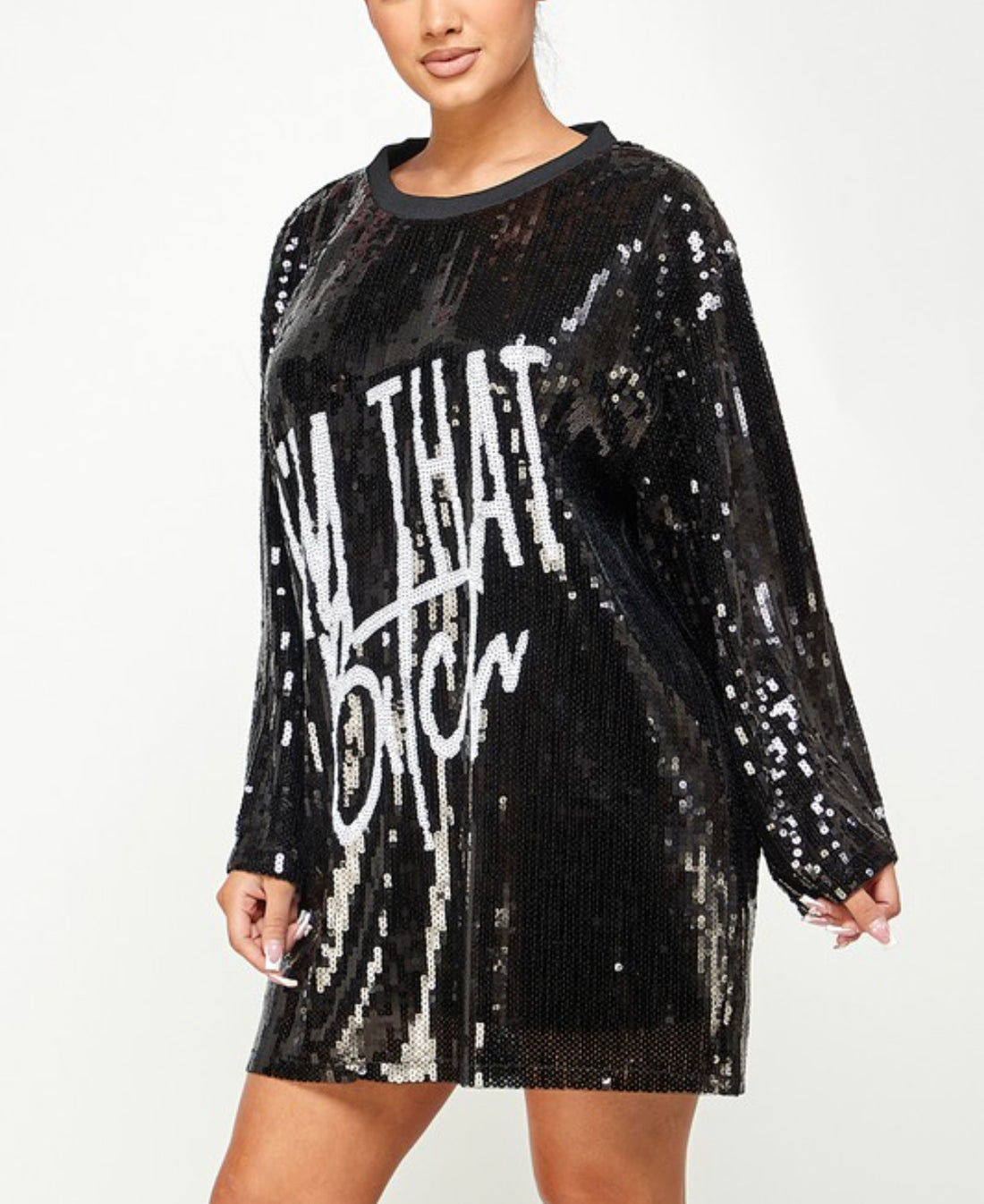 Sparkling Siren Shirt Dress - MAYPurpleCollection