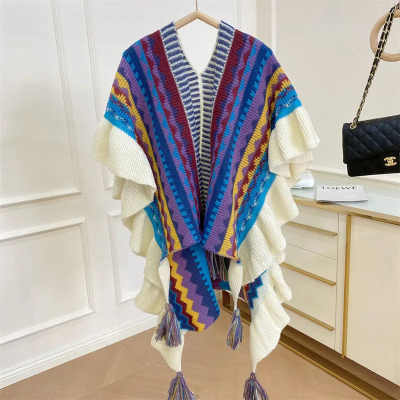 Wrap Me Rainbow Cardigan - MAYPurpleCollection